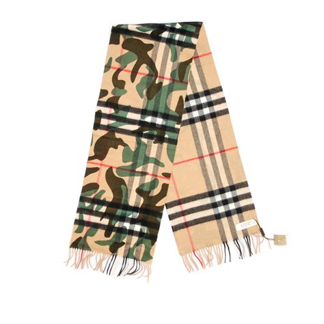 burberry camouflage scarf.